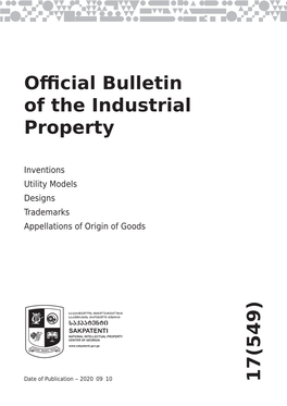 Official Bulletin of the Industrial Property 17(549)