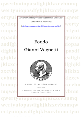 Fondo Gianni Vagnetti