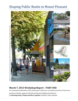 Shaping Public Realm in Mount Pleasant