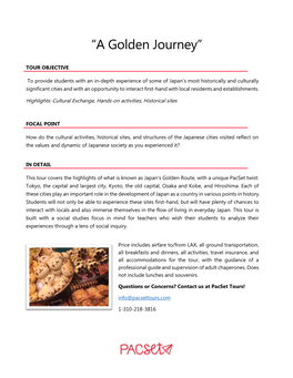 “A Golden Journey”