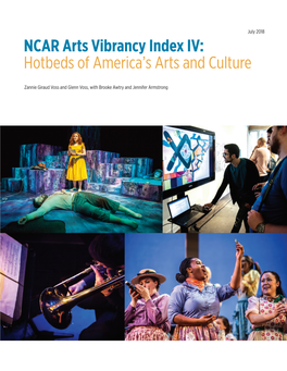 NCAR Arts Vibrancy Index IV: Hotbeds of America’S Arts and Culture