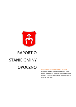 Raport O Stanie Gminy Opoczno