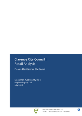 Clarence City Council| Retail Analysis