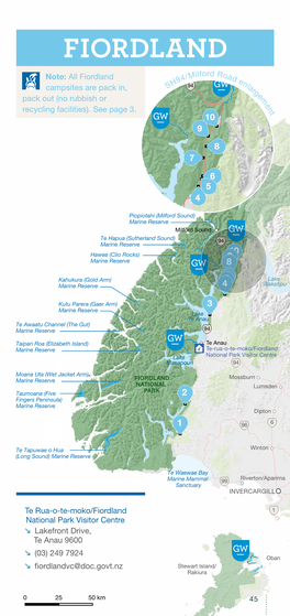 Conservation Campsites South Island 2019-20 Fiordland