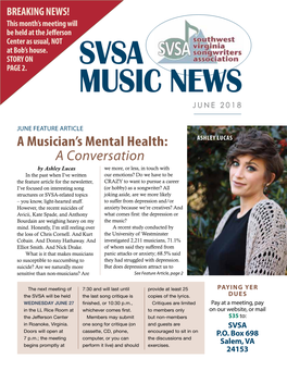 A Musician's Mental Health