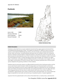 See the Wildlife Action Plan Habitat Profile