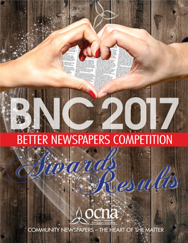 2017 BNC Awards Book