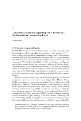 Negotiating Sexual Diversity in a Muslim-Majority Commonwealth State