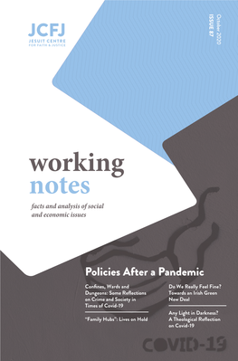 Working Notes Facts and Analysis of Social and Economic Issues