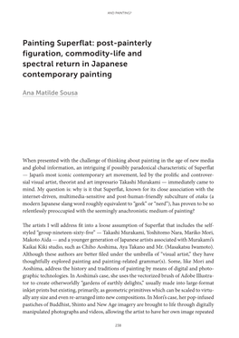 Painting Superflat: Post-Painterly Figuration, Commodity-Life and Spectral Return in Japanese Contemporary Painting