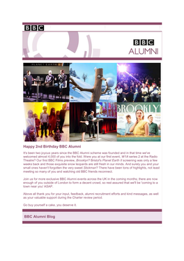 Happy 2Nd Birthday BBC Alumni BBC Alumni Blog