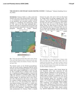 Granicus and Tinjar Valles Channel System J