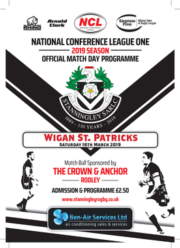 Wigan St. Patricks Saturday 16Th March 2019