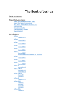 The Book of Joshua