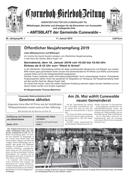 – AMTSBLATT Der Gemeinde Cunewalde – Öffentlicher