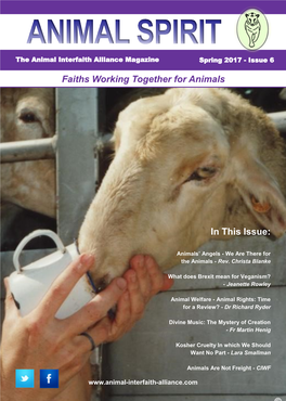 Animal Spirit Articles Page the Animal Interfaith Alliance in 2016 …………………...… Barbara Gardner ……