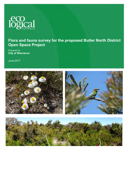 Flora and Fauna Survey for the Proposed Butler North District Open Space Project
