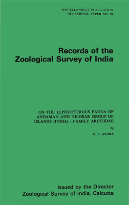 Rec. Zool. Surv. India, Occ. Paper 60