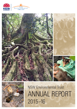 NSW Environmental Trust Annual Report 2015-16 :: Part1