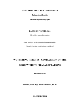 Wuthering Heights - Comparison of The