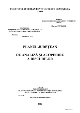 Comitetul Județean Pentru Situații De Urgență Ilfov