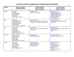 2014-2016 School Board with Legislative Delegation