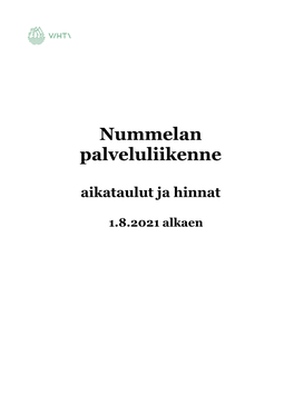 Nummelan Palveluliikenne