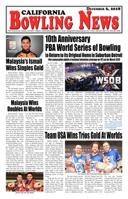 10Th Anniversary PBA World Series of Bowling