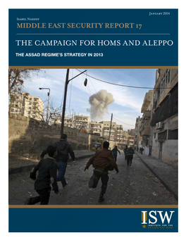 The Campaign for Homs and Aleppo