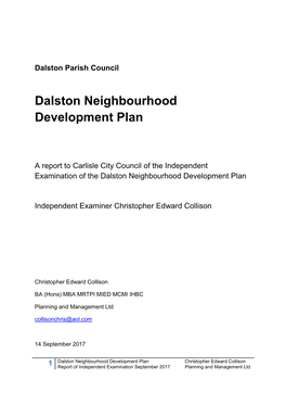 Dalston Neighbourhood Development Plan