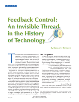 Feedback Control: an Invisible Thread In