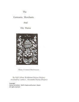 The Germanic Merchants and Die Hanse