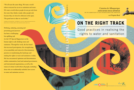 On the Right Track: Good Practices in Realising the Rights to Water and Sanitation Table of Contents