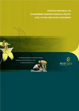 Appendix 9A Ecologia 2012 Level 1 Flora and Fauna