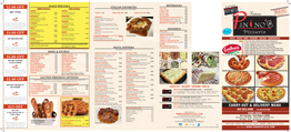 Carry-Out & Delivery Menu $2.00 Off $3.00 Off $4.00 Off