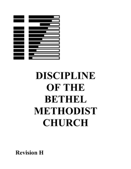 Discipline of the Bethel Methodist Church