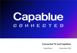 Connected TV and Capablue