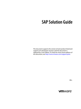 SAP Solution Guide