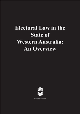 Electoral Law in the State of Western Australia: an Overview
