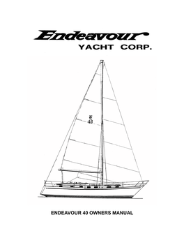 Endeavour 40 Owners Manual Endeavour 40 Owners Manual