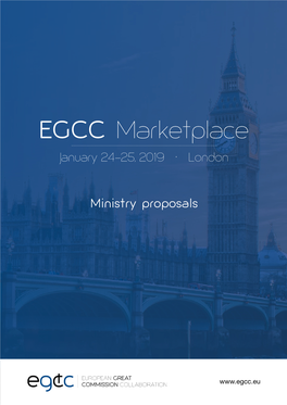 EGCC Marketplace January 24-25, 2019 • London