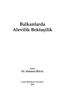 Balkanlarda Alevilik Bektaşilik