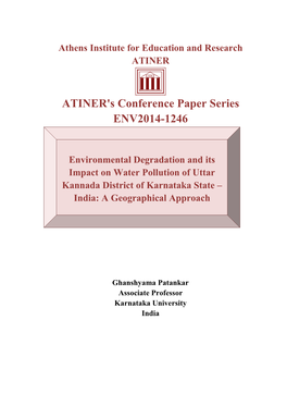 ATINER's Conference Paper Series ENV2014-1246