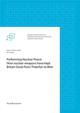 Performing Nuclear Peace