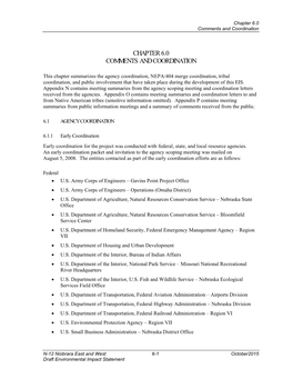 N-12 Niobrara East and West Draft Environmental Impact Statement