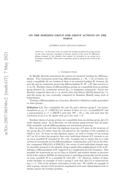 Arxiv:2007.06546V2 [Math.GT] 7 May 2021