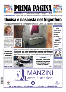 Schianto Tra Auto E Scooter, Muore Un 40Enne Le Donne-Contro Di Muzzarelli Biagio Tamborrino Lascia Tre Figli