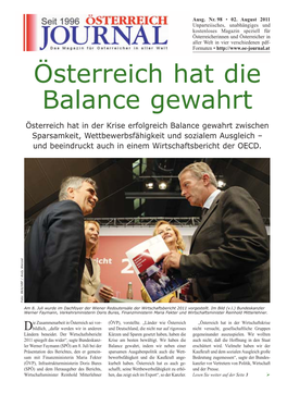 Österreich Hat Die Balance Gewahrt