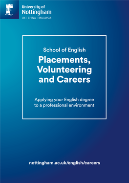 Placements, Volunteering and Careers