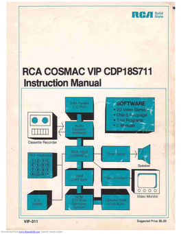 RCA COSMAC VIP CDP18S711 Instruction Manual